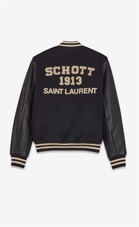 ysl varsity jacket